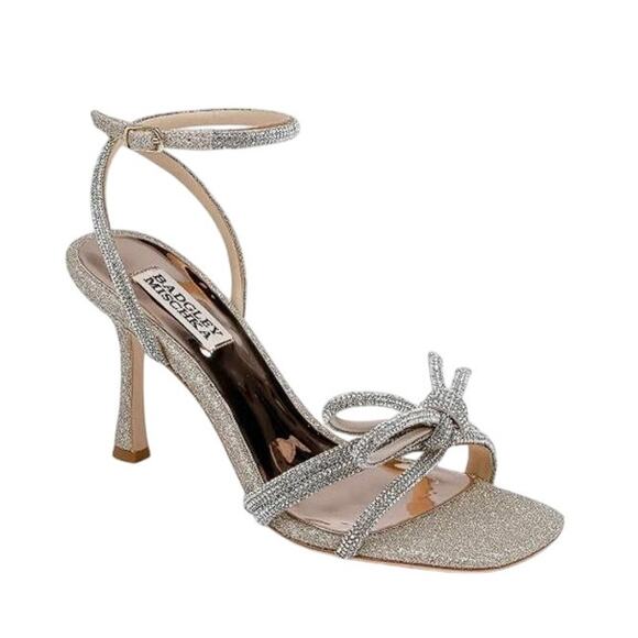 Badgley Mischka Shoes - BADGLEY MISHKA Women's Effie Ankle Strap Sandal Size 11 In Champagne